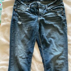 Silver boot cute jeans